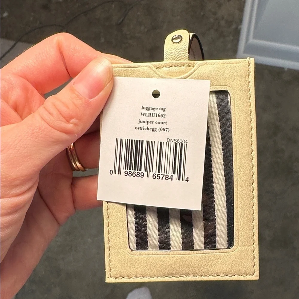 NWT Kate Spade Boarding Call Luggage Tag
